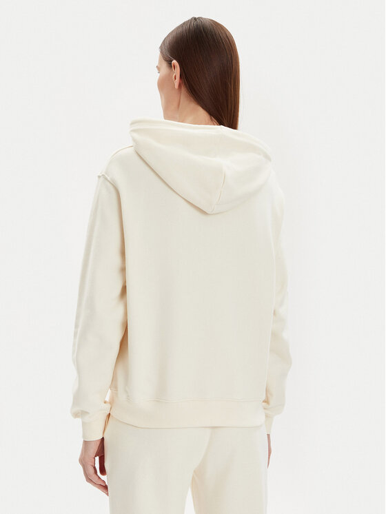 Tommy Hilfiger Tommy Hilfiger Džemperis ar kapuci Monotype Flock WW0WW41236 Écru Relaxed Fit