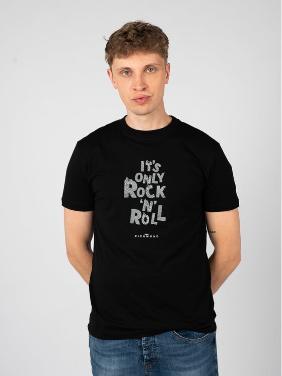 John Richmond John Richmond T-Shirt HMP25030TS Černá Regular Fit