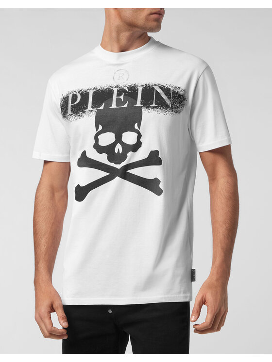 PHILIPP PLEIN PHILIPP PLEIN Tričko 777 Biela Regular Fit