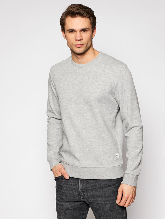 Jack&Jones Majica Dugih Rukava Basic 12181903 Siva Regular Fit