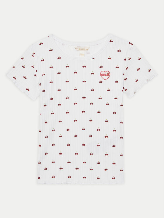Guess Guess T-Shirt K5GI19 KCSQ4 Červená Regular Fit