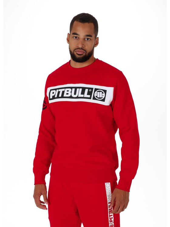 PITBULL PITBULL Bluza Bluza Czerwony Regular Fit