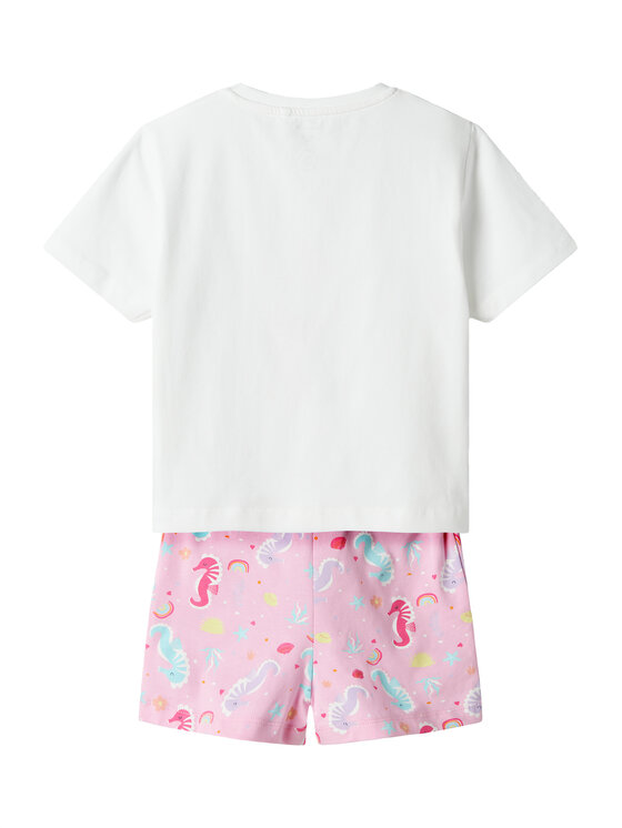 NAME IT NAME IT Póló és rövidnadrág Zosanna 13239682 Rózsaszín Regular Fit