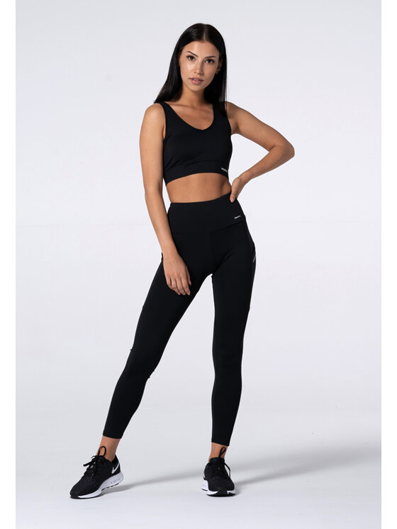 Carpatree Carpatree Legginsy Libra Czarny Slim Fit
