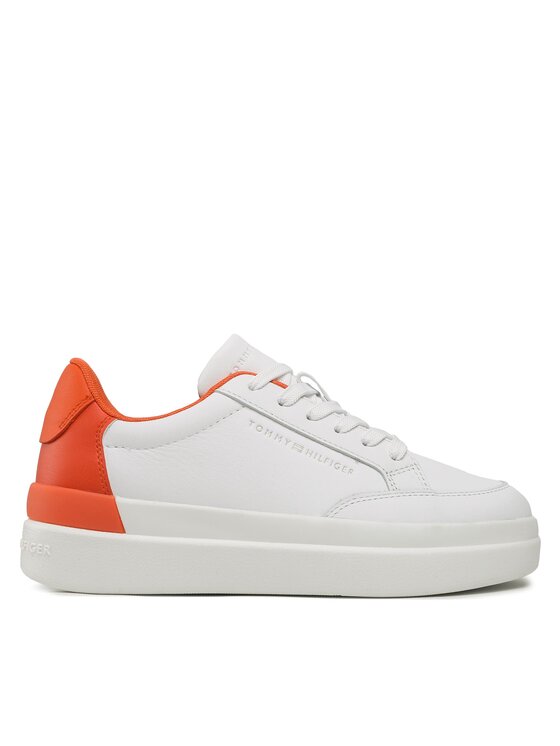 Tommy Hilfiger Tommy Hilfiger Αθλητικά Feminine Sneaker With Color Pop FW0FW06896 Λευκό