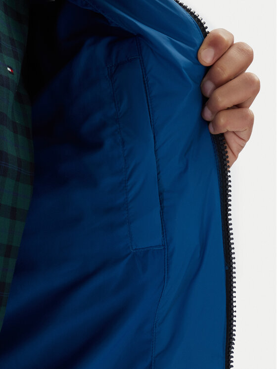 Tommy Jeans Tommy Jeans Пухено яке Essential DM0DM19786 Син Regular Fit