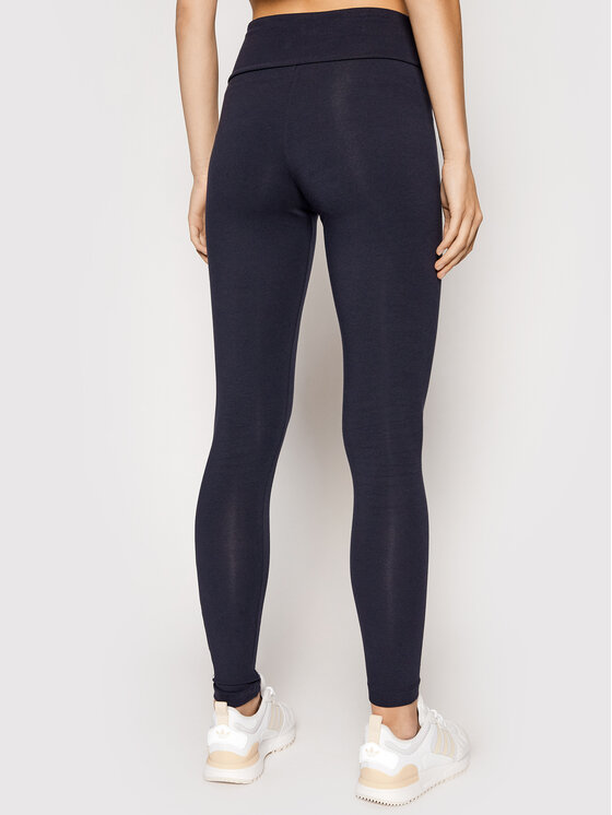 adidas adidas Legginsy Essentials Logo H07781 Granatowy Extra Slim Fit