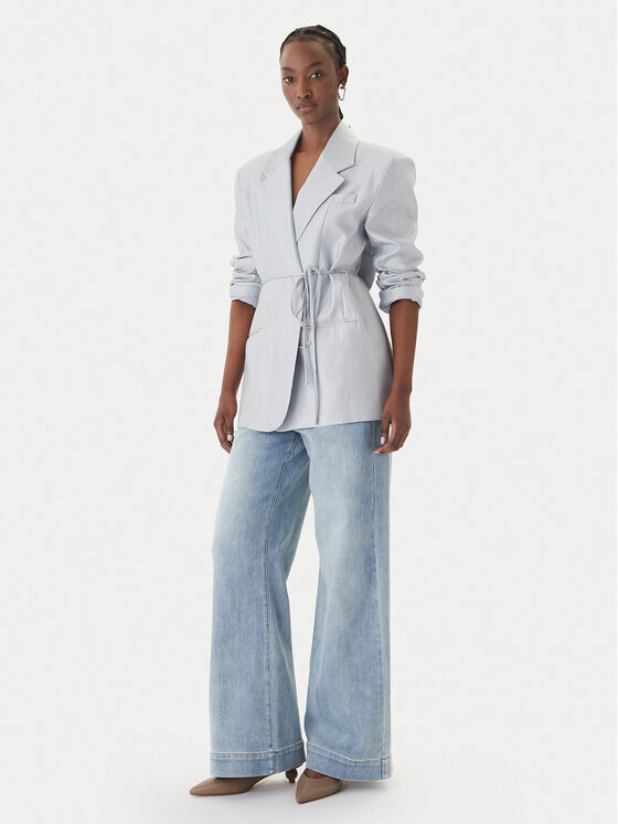 Eleh Eleh Švarkas SS260402 Žydra Relaxed Fit