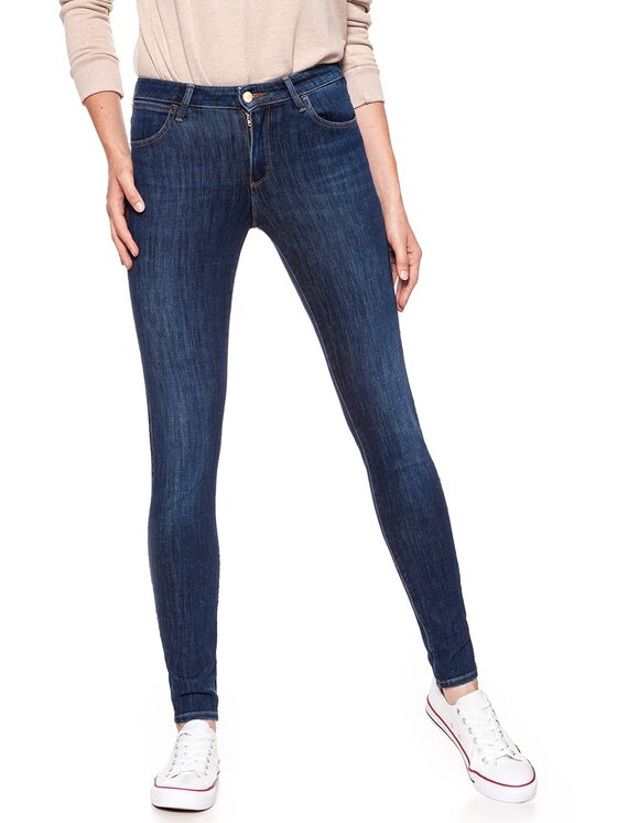 Wrangler Wrangler Jeansy SUPER SKINNY Niebieski Skinny Fit