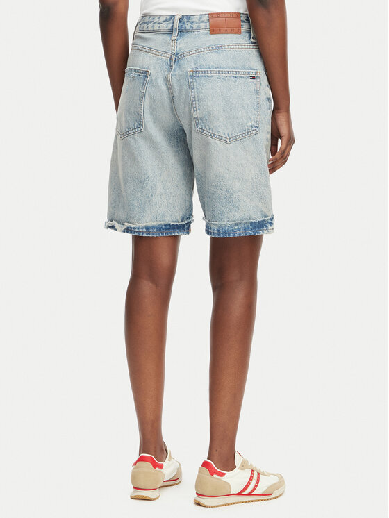 Tommy Jeans Tommy Jeans Bermuda kratke hlače Mia DW0DW22686 Modra Relaxed Fit