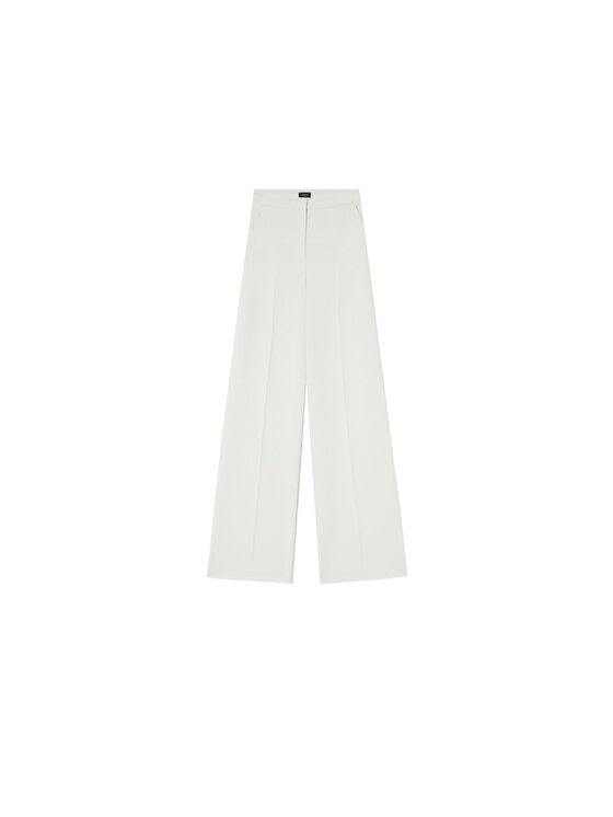 PINKO PINKO Παντελόνι γυναικείο Pantalone donna pergamino crepe Λευκό Regular Fit
