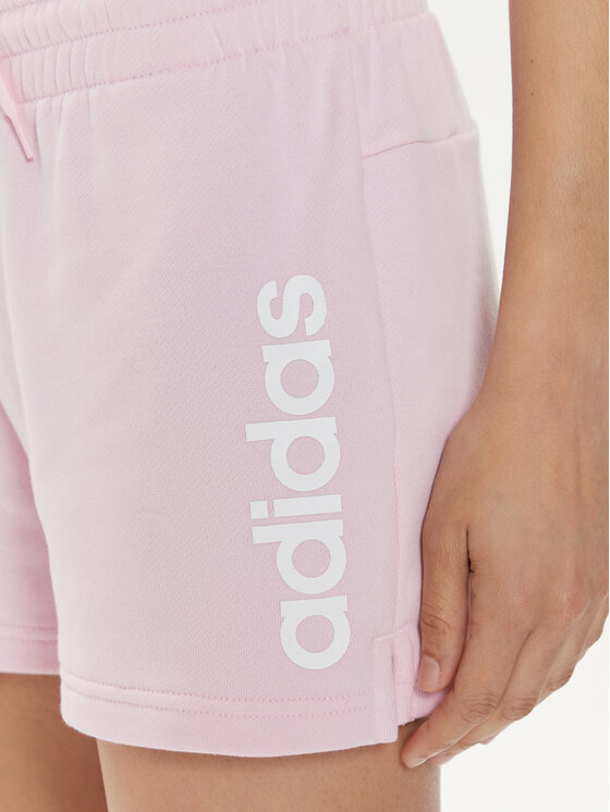 adidas adidas Sportovní kraťasy Essentials Linear IC6877 Růžová Slim Fit