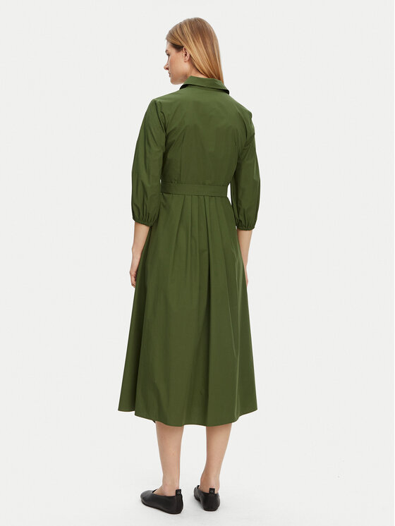 Weekend Max Mara Weekend Max Mara Rochie tip cămașă Kenita 2515221202 Verde Regular Fit