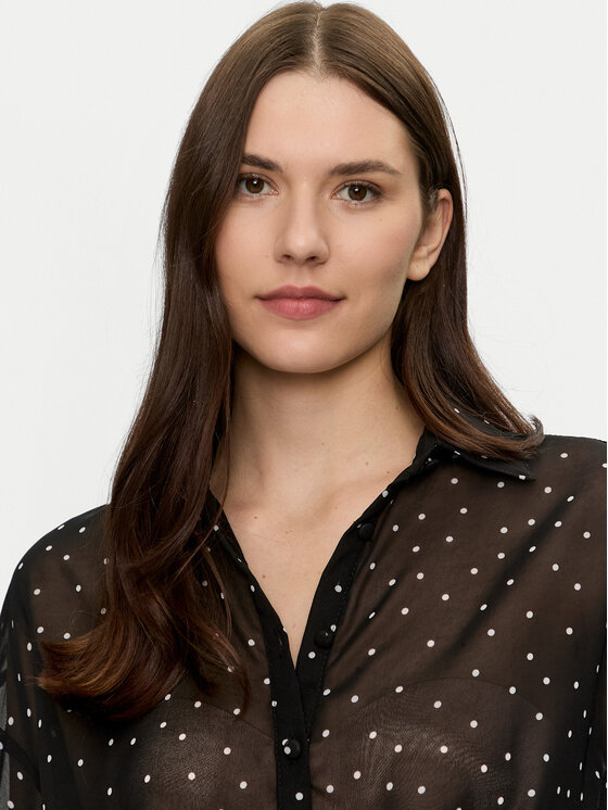 Brave Soul Brave Soul Camicia LSH-272DOTTIBLK Nero Regular Fit