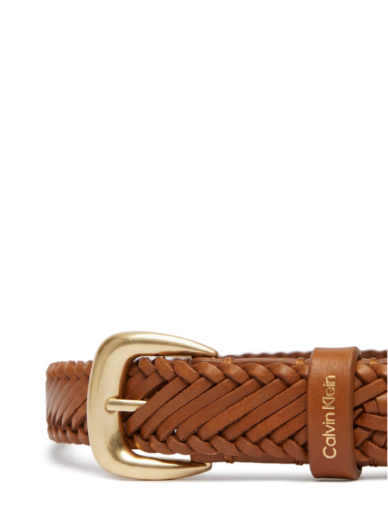 Calvin Klein Calvin Klein Naiste püksirihm Braided Logo Buckle 25Mm LV04F7087G Pruun