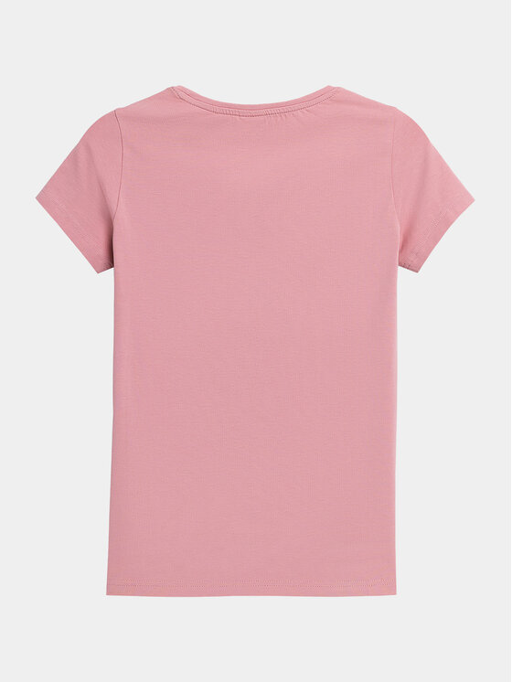 4F 4F Тишърт 4FAW23TTSHF0907 Розов Slim Fit