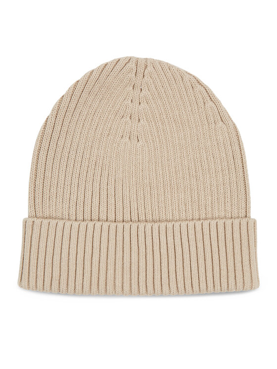 Calvin Klein Calvin Klein Müts Classic Cotton Rib Beanie K50K510982 Beež