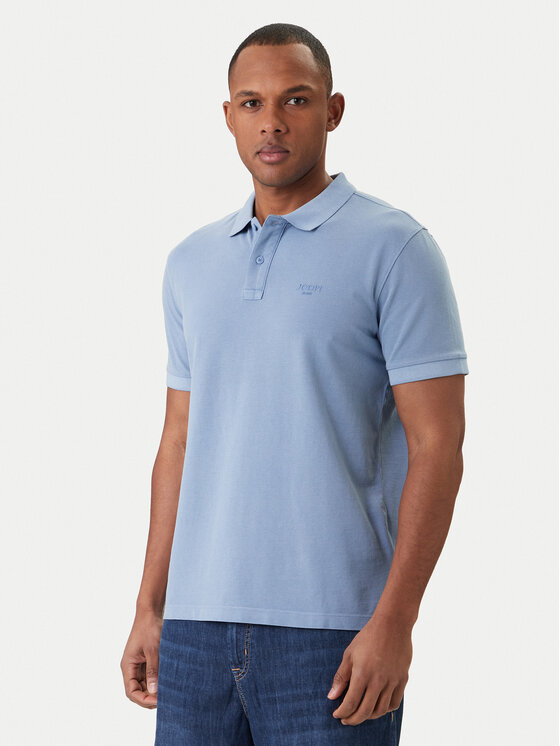 JOOP! Jeans Tricou polo Ambrosian 30045619 Albastru celest Modern Fit