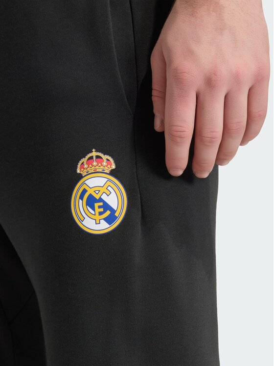 adidas adidas Spodnie materiałowe Real Madrid Avengers Czarny Regular Fit