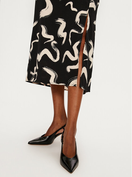 ONLY ONLY Spódnica midi Nova 15331905 Czarny Regular Fit
