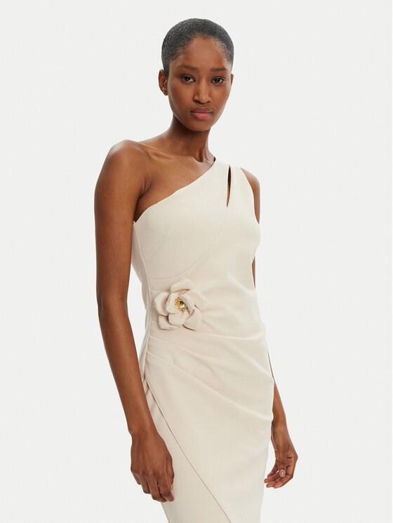Rinascimento Rinascimento Rochie cocktail CFC0122878003 Bej Regular Fit