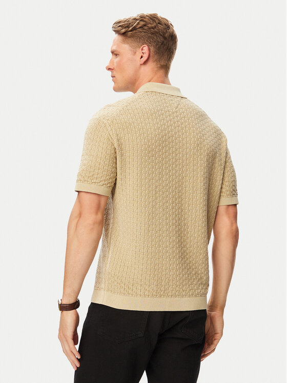 Tommy Hilfiger Tommy Hilfiger Polokošile MW0MW43246 Béžová Regular Fit