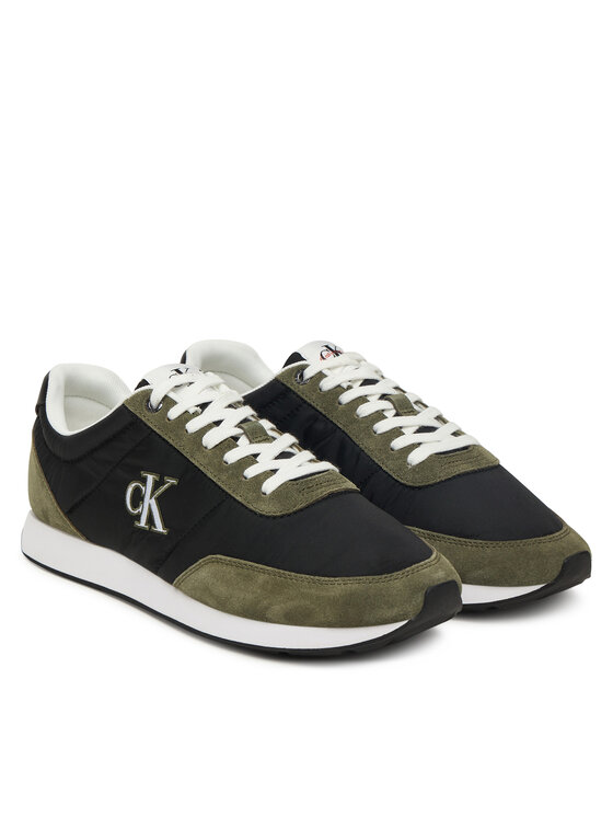 Calvin Klein Calvin Klein Снікерcи Retro Runner Ess Mix Mat YM0YM01361 Чорний