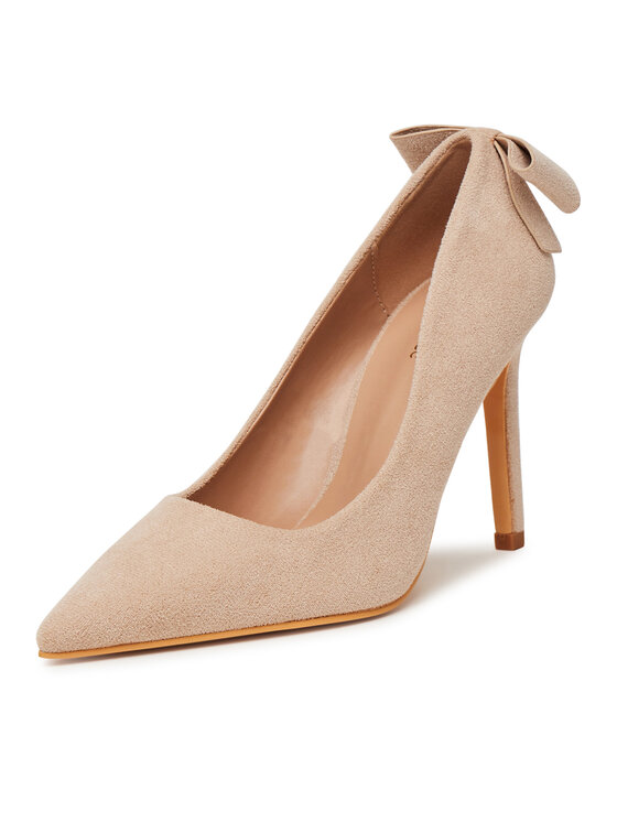 DeeZee DeeZee Pantofi cu toc subțire HD230755 Bej