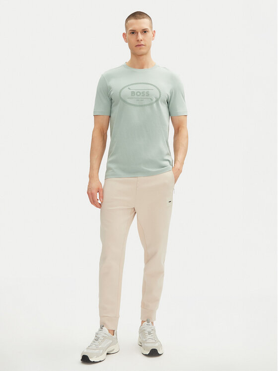 BOSS BOSS Tričko 50537825 Zelená Regular Fit