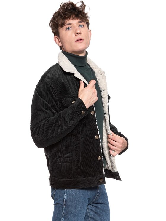 Lee Lee Kurtka zimowa SHERPA RIDER Czarny Regular Fit