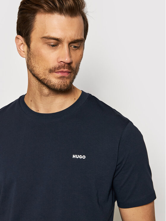 HUGO Hugo T-Shirt Dero222 50466158 Granatowy Regular Fit