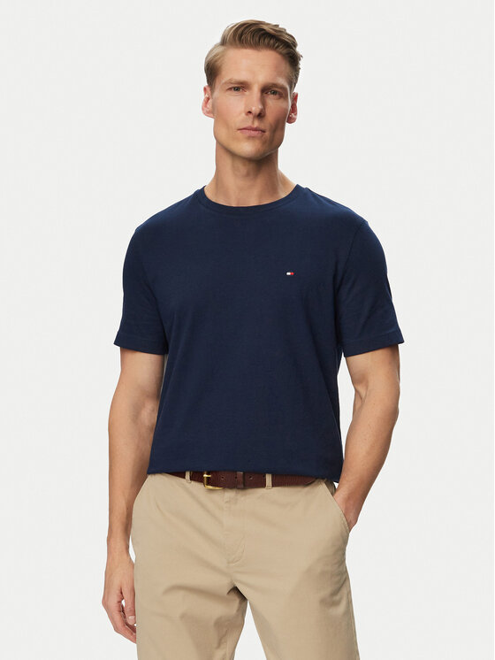Tommy Hilfiger Tricou Ess Seasonal MW0MW39995 Bleumarin Regular Fit