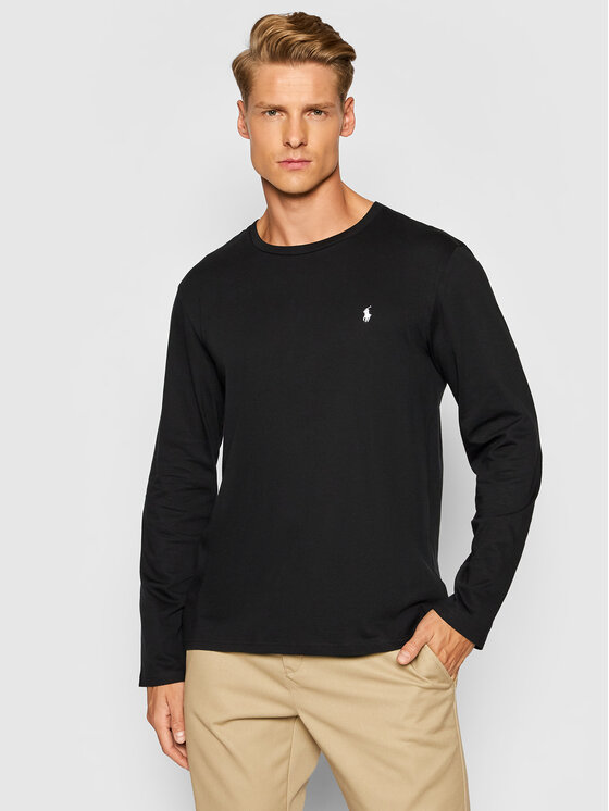 Polo Ralph Lauren Polo Ralph Lauren Pikkade varrukatega T-särk Sle 714844759001 Must Regular Fit