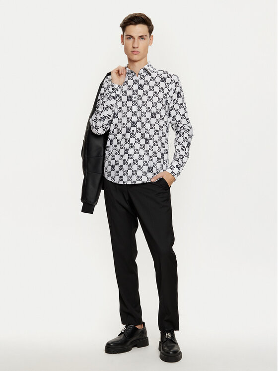 HUGO Hugo Cămașă Ermo 50534257 Alb Slim Fit
