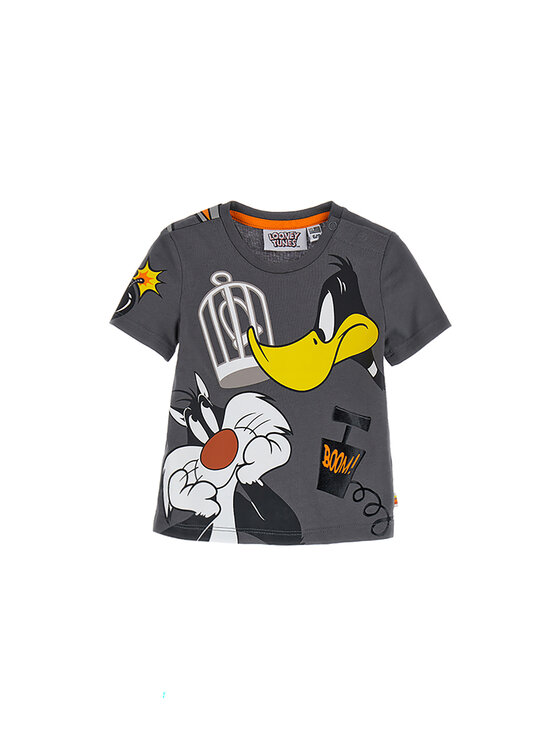 Original Marines T-krekls LOONEY TUNES DDPV0346NM Pelēks Regular Fit