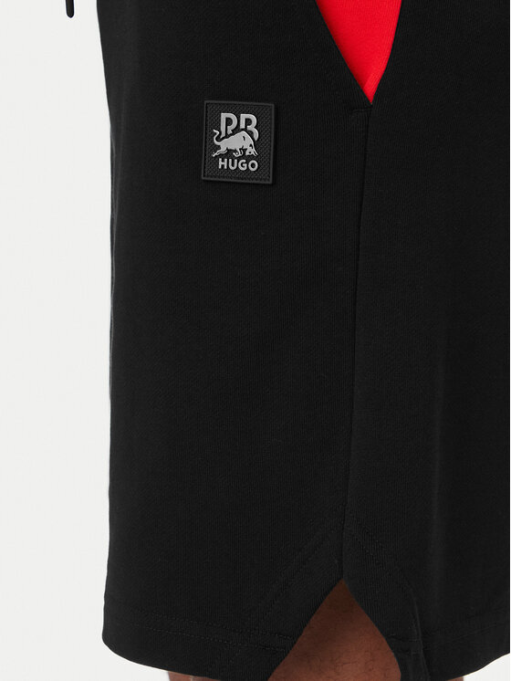 HUGO HUGO Pantaloncini di tessuto Despen_RB 50559712 Nero Relaxed Fit