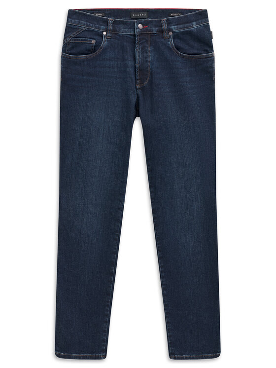 Bugatti Bugatti Jeansy 3278D 96635 Tmavomodrá Slim Fit