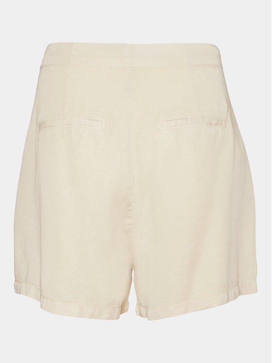 Vero Moda Vero Moda Bavlnené šortky Mia 10209543 Béžová Slim Fit
