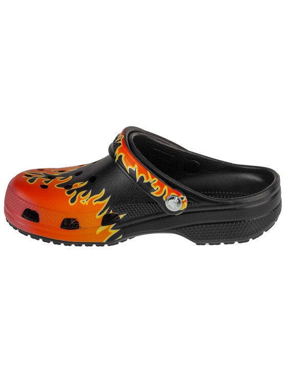 Crocs Crocs Ciabatte Crocs Classic Flames Clog Nero
