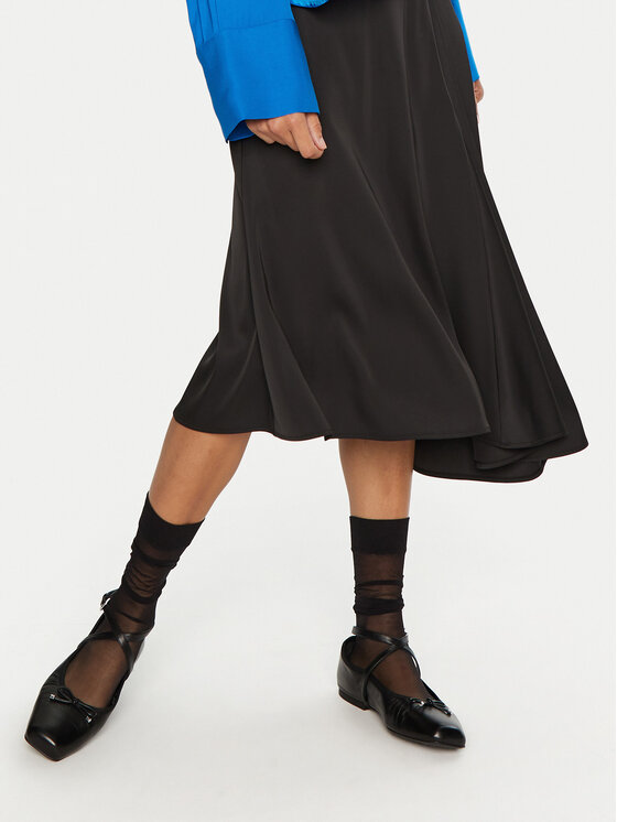 2NDDAY 2NDDAY Fustă midi Barrah 2245150279 Negru Regular Fit