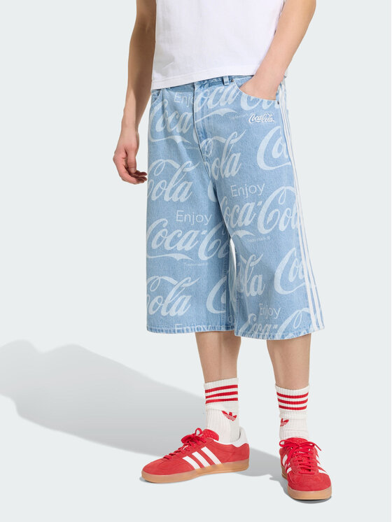 adidas adidas Szorty jeansowe 167652 Granatowy Regular Fit
