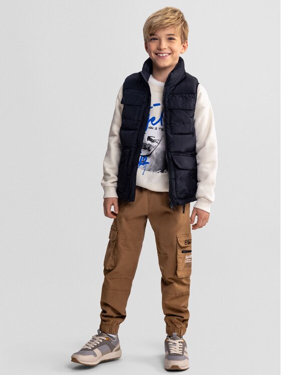 minoti minoti Kamizelka 29GILET251 Czarny Regular Fit