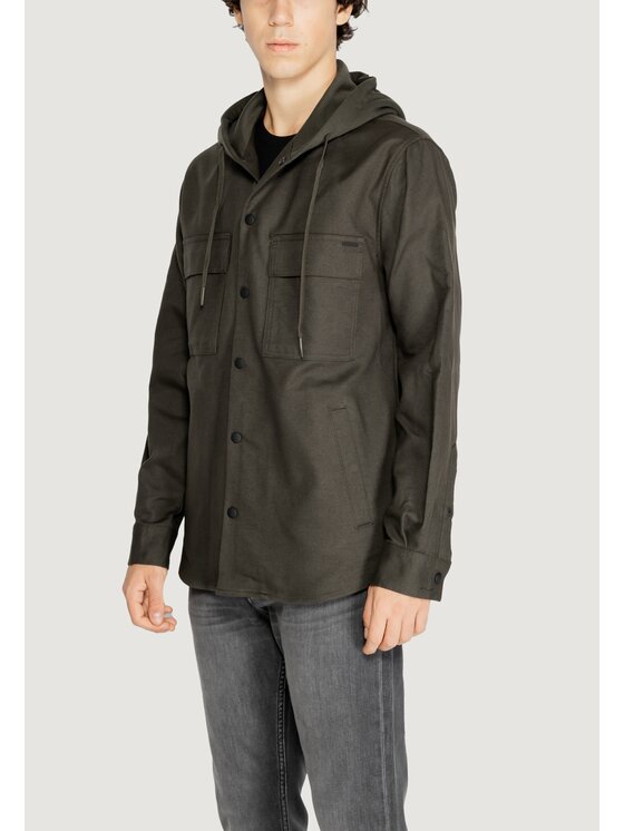 Antony Morato Antony Morato Camicia TWILL COTTON Verde To Fit