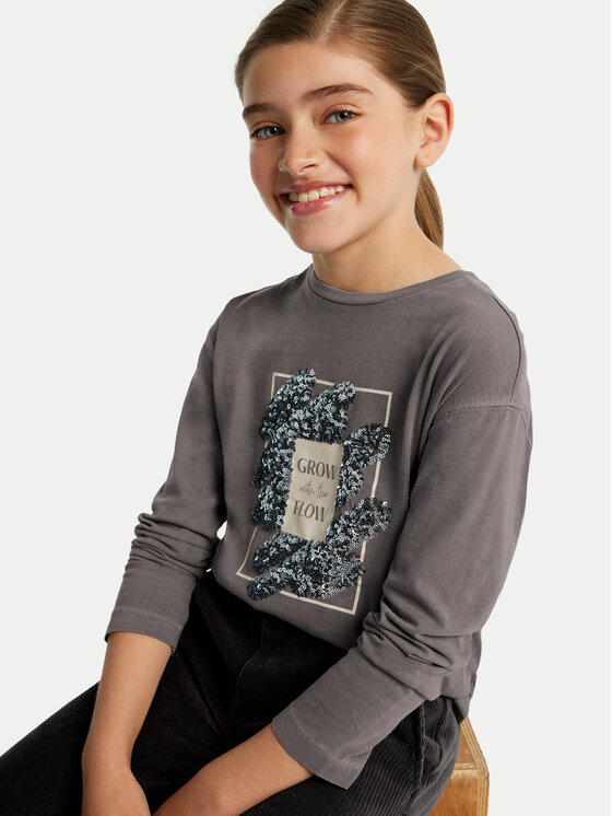 Mayoral Mayoral Bluse 7010 Grau Regular Fit