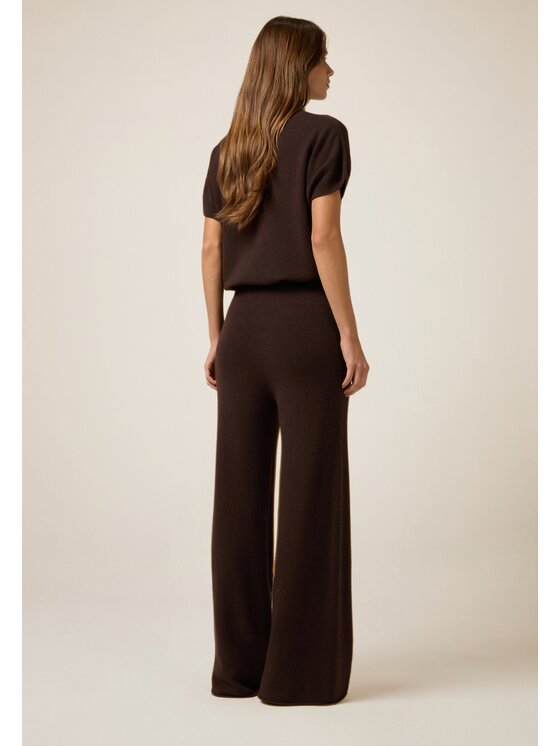 Oltre Oltre Pantaloni di tessuto P600E000059N032 Marrone Baggy Fit