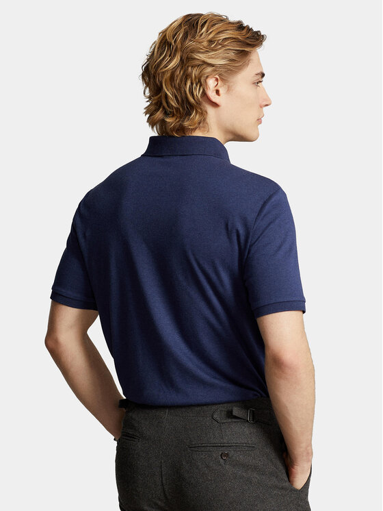 Polo Ralph Lauren Polo Ralph Lauren Polo majica 710704319033 Mornarsko modra Custom Slim Fit