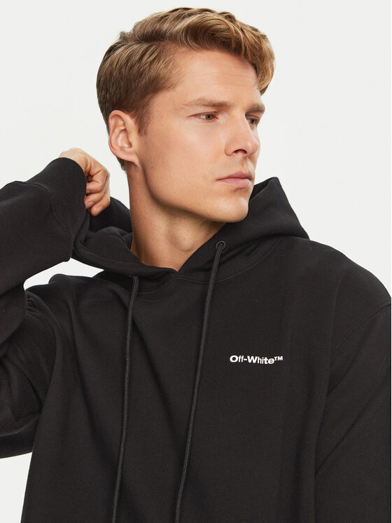 Off-White Off-White Pulóver OMBB097F22FLE0151001 Fekete Regular Fit