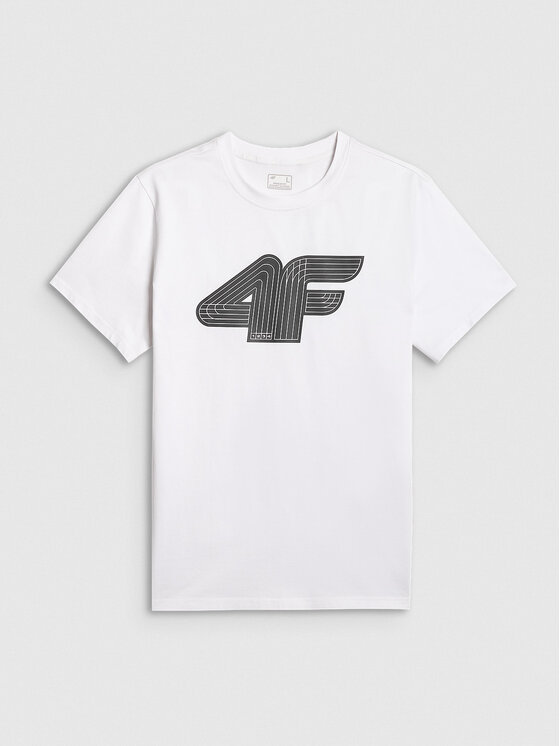 4F 4F T-Shirt COMMERCIAL 3 Biały Regular Fit