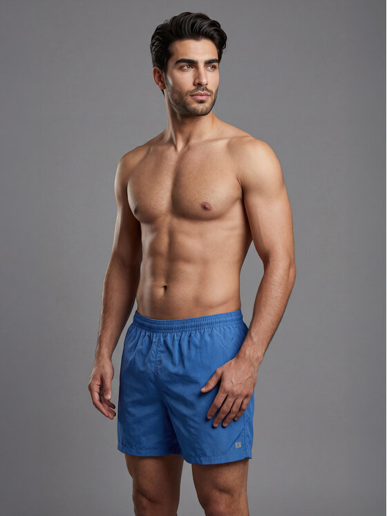 Feba Feba Szorty kąpielowe FM01 Niebieski Short Fit