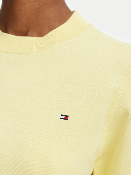 Tommy Hilfiger Tommy Hilfiger Πουλόβερ WW0WW49705 Ανοιχτό κίτρινο Regular Fit